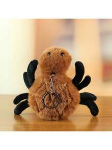Serie de juguetes de peluche con insectos simulados - Arañas, orugas, abejas, caracoles, mariquitas y polillas Llavero, mochila, colgante miniatura - Multicolor - Ver 3