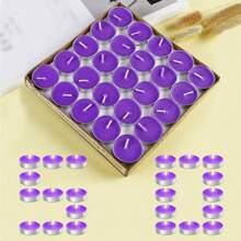 200/100/50/10/1支装无香茶蜡，多色无烟茶蜡，散装小蜡烛，适用于婚礼、派对、生日、周年纪念日，每支蜡烛燃烧2-4小时，可用作毕业礼物、婚礼装饰、万圣节装饰 - 彩色 - 查看 8