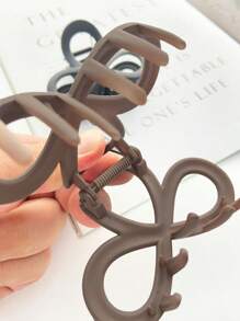 2pcs Women Fashion Elegant Casual Cute 3.3in/8.5cm Black/Coffee Bow Hair Clips, Suitable For Daily Commute, Vacation, Decoration, Makeup, Party, Holiday Gift, Hair Accessories Hair Claw