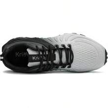 Walking Shoes Breathable Lightweight Fashion Sneakers Non Slip Sport Gym Jogging Trail Running Shoes - Silver Grey - View 3