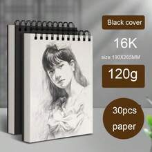 Hot Sketchbook For Artists Paper Sketchbook Blank Spiral Notebook, Sketch Book A3 A4 A5 16K 8K School Notebook Notebook With Spiral,For School Supplies,Back To School