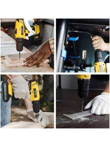 48V Drill Driver With 2 Batteries With Case And Complete Accessories - 金色 - 查看 4
