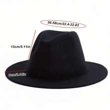 1 pièce Chapeau à large bord de style vintage créatif pour femmes, casquette polyvalente mode automne hiver