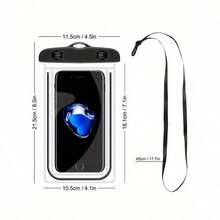 Universal Waterproof Phone Pouch - Fluorescence Waterproof Case Compatible With Iphone 15 14 13 12 11 Pro Max XS Plus Compatible With Samsung Galaxy Cellphone Up To 7.0", Waterproof Cellphone Dry Bag Beach Vacation Essentials For Summer Holiday, Diving, Swimming, Beach Phone Case - 彩色 - 查看 3