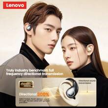 Lenovo TA340 空氣感開放式耳機 掛耳式跑步健身必備 藍牙5.4電競吃雞 久戴不痛 - 黑色 - 查看 4