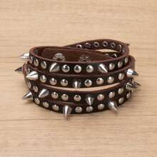 Juego de 6 piezas/12 piezas/18 piezas de pulseras vintage estilo minimalista punk para hombre