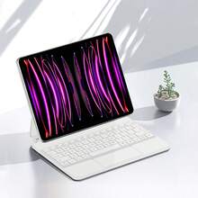 妙控键盘兼容 iPad Air 13'' (M2/M3) iPad Pro 12.9 英寸第 3 代第 4 代第 5 代第 6 代 2018-2025 平板电脑磁性智能保护套兼容 iPad Pro 13 英寸 (M4) 平板电脑键盘保护套带支架保护套无线触控板彩色背光多点触控蓝牙 - iPad Pro 12.9 inch 3/4/5/6th generation 2018-2025 - 查看 12