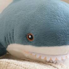 Jouet en peluche de requin, jouet de requin moelleux et mou, grands oreillers en peluche de requin, poupée de requin mignonne de la série océanique, cadeau parfait pour la maison, cadeau d'anniversaire