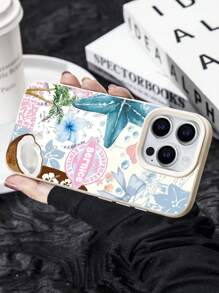 1 Stück personalisierter, individualisierter Handy-Hülle aus weißem Kunstleder mit sommerlichem Zitronen-Bogen-Design für iPhone11 bis iPhone16/16pro/16plus/16promax, geeignet als Geschenk für Freunde, Freundinnen, mit Familie, Paar, Freunde, Haustier, Kinder Namen