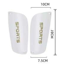 Non-Slip Socks With Shin Guards For Soccer - White - View 3