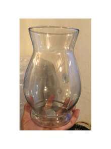 Vaso Brasília de Vidro Transparente Enfeite para Flores Festas Casamentos Decoração - Multicolorido - Visão 4