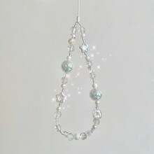 Little Sweetheart Ins Design Galaxy Star Blue Cell Phone Lanyard Cell Phone Chain Ccd Camera Chain Female - Màu xanh lam - Xem 6