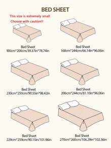 1pc Floral Printed Bed Sheet, Lightweight & Breathable, Soft & Skin-Friendly