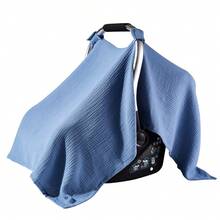 1pc Baby Basket Cover, Warm Stroller/Pram/Highchair Cover, Nursing Scarf, Multi-Purpose - Nursing/Breastfeeding Cover, Stroller/Highchair/Pram Cover, Scarf, Car Seat Canopy - Multicolor - View 13