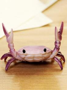 1pc Creative Cute Crab Weightlifting Phone Holder, Minimalist Personalized Desk Decor Accessory, Gift For Pet Lovers