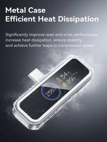 EAGET 手机Type-C U盘扩展存储 自带USB转接头 带LCD显示屏 PD 20W快充（苹果系统需用APP控制，安卓系统可直连OTG） - 複色 - 查看 11