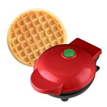 HONGMEI Waffle Maker 1pc Wall Plug 350-Watt 4-Inch Mini Waffle Maker For Individual Waffles, Hash Browns, Keto Chaffles With Easy To Clean, Non-Stick Surfaces Waffle Maker
