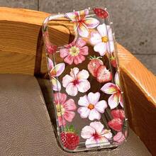 Funda para teléfono (1 unidad) con estampado floral, transparente, fabricada en TPU suave y resistente a caídas. Compatible con phone 16/11/12/13/14/15/15 Pro/15 Plus/15 Pro Max/X/XS Max/11 Pro/12 Pro/13 Pro/14 Pro/11 Pro Max/12 Pro Max/13 Pro Max/14 Pro/14 Plus/ - Multicolor 2 - Ver 4
