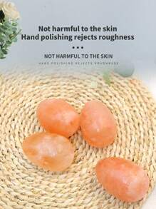 Himalayan Hand-Crafted Natural Orange Salt Stone Massage Egg, Home & Spa Back Massager, Hot & Cold Therapy Tool, Birthday Gift, Relaxation & Aromatherapy, Various Egg Shapes & Colors