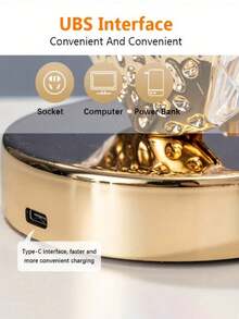 1pc Dimmable Rechargeable 3 Color Temperature Room Decor Night Light, Suitable For Bedroom, Living Room, Office, Great Gift - Charging-three Color Temperatures - View 11