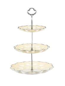 Multi-Layer Snack Tray, Detachable Fruit Plate, Cake Stand, Candy Dish, Suitable For Living Room Coffee Table, Wavy European Minimalist Luxury Fruit Plate, Cake Stand, Dessert Table, Dry Fruit Tray, Creative Fruit Plate, Minimalist And Fashionable - Multicolor - View 7