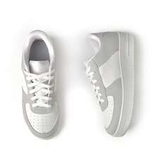 Tênis Feminino Confortável Casual Estiloso Leve Moderno Versátil Dia a Dia Passeio Lazer  Básico Modinha - Cinza - Visão 4