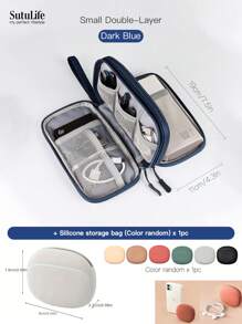Bolsa organizadora electrónica, organizador electrónico portátil y a prueba de agua- Accesorios de viaje a China- Estuche de almacenamiento universal para cables, teléfonos celulares, batería externa