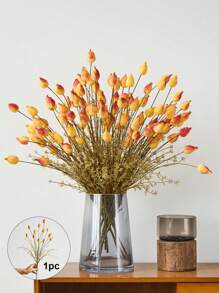 1/3 Stücke künstliche Pflanzen falsche Mohn Hasenohren Zweige mit Blättern für Herbst Heim Hochzeit Dekoration Boho Tischdekoration