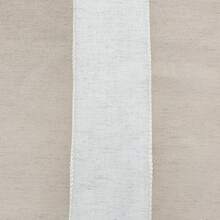 1/2 Piece Semi-Sheer Linen Curtains With Vertical Stripes, Modern Curtains, Decorative Curtains, Living Room Curtains – Natural Style And Metal Window Rings