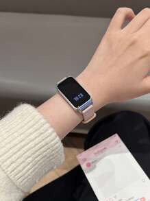 1 pieza Correa de reloj magnética de silicona para mujer, compatible con las series de pulseras 10, 9, 8, 7