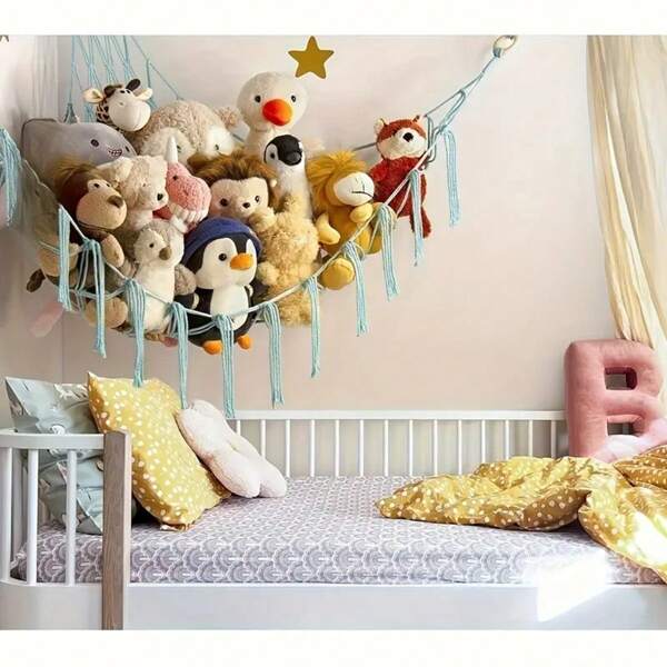 1 Stück 39,37 x 39,37 x 55,12 Zoll Puppenaufbewahrung Hängender Eck-Organizer, Geeignet für Wohnzimmer- und Schlafzimmer-Dekor, Niedliche und lustige Geschenkdekoration, 39,37 x 39,37 x 55,12 Zoll