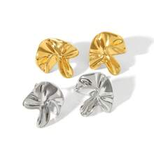1 par de pendientes asimétricos geométricos elegantes y versátiles