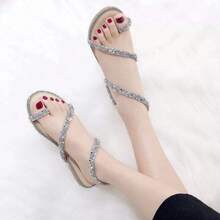 Women Flat Sandals - 金色 - 查看 4