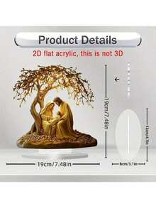 1/2 Pieces Desktop Decoration Set, Home Statue, Tree Of Life 2D Acrylic Summer Desktop Decoration, Room Decoration, Home Decoration, Bedroom Decoration, Summer Wall Decoration Pendant Suitable For Mother's Day, Father's Day Graduation Gift Thickness Of 0.2cm,Outdoor Decor,
