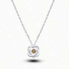 Collar con colgante de moda de plata de ley 925 para mujer, joyería de lujo, adecuado para uso diario, citas, fiestas, regalo para San Valentín, Día de la Madre, Halloween, Acción de Gracias, Navidad