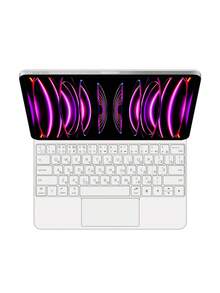 妙控键盘兼容 iPad Air 13'' (M2/M3) iPad Pro 12.9 英寸第 3 代第 4 代第 5 代第 6 代 2018-2025 平板电脑磁性智能保护套兼容 iPad Pro 13 英寸 (M4) 平板电脑键盘保护套带支架保护套无线触控板彩色背光多点触控蓝牙 - iPad Pro 12.9 inch 3/4/5/6th generation 2018-2025 - 查看 21