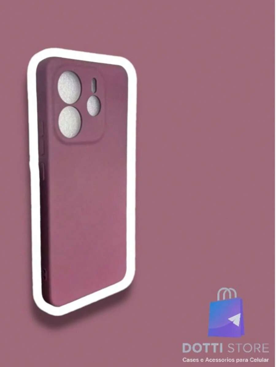 Redmi Note 14 4G / 5G Case - Silicone With Velvet - Redwood - View 1