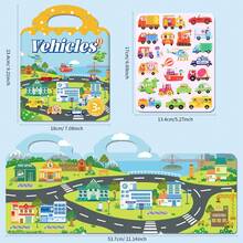 Reusable Sticker Book , Washable Jelly Stickers, Ideal For Birthday, House Party, Group Activity, Art Class - Animals - View 5