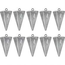 Fishing Weights Sinkers Pyramid Sinkers Surf Fishing Sinkers For Saltwater Fishing Gear Tackle - 1 2 3 Ounce-10 cái - Xem 7