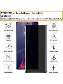 2 件 3D 曲面防窥钢化玻璃屏幕保护膜，无气泡，超级坚固的包装，兼容三星 Galaxy S23 S22 S24 S25 Ultra、Redmi、Honor、Oppo Reno、Realme 隐私屏幕保护膜，全覆盖手机屏幕保护膜屏幕保护必需品，适用于日常防护、办公室、家庭隐私屏幕保护膜手机屏幕保护膜手机配件防水防震防摔防摔防刮防指纹 - 2PCS - 查看 6