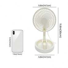 Ultra-Quiet Portable Folding Fan With 360° Surround - USB Powered, For Home, Office, School, Camping & Hiking