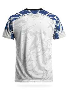 Customized Men's Football Jersey, Comfortable Sports Sweatshirt, Suitable For Soccer Training, Daily Casual Wear, And Gift Giving - White - View 4