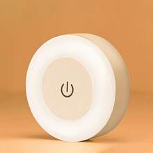 1pc Touch Sensor Night Light, Soft Warm & Cool White Light, Dimmable 3 Colors, Wall Lamp Suitable For Baby Room Night Light,Hallway, Bedroom, Bathroom, Living Room, Closet, Compact Design, Easy Installation,USB Rechargeable Baby Shower Family Decorations Gifts