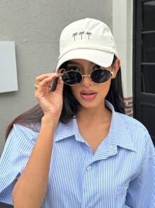 DareSee 2 Pairs Of Women's Metal Frame Oval Fashion Glasses Suitable For Daily Wear Beach Accessories For Women Glasses Shades MusicFest Y2KFest Back To School