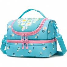 1pc Double Layered Lunch Bag Cartoon Lunch Bag For Boys And Girls Lunch Bag For School Students And Travel Picnic Children Cute Bag