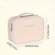 2/1PC Holiday Travel Makeup Organizer Bag, Multi-Functional Makeup Organizer Bag, Bathroom Waterproof Makeup Bags, Makeup Bags, PVC Toiletries Bag, Beauty Storage Bag, Cosmetics Storage Bag, Handbag, Organization And Storage Bag,A Must-Have Cosmetic Brush Storage Bag For Ladies In Autumn And Winter