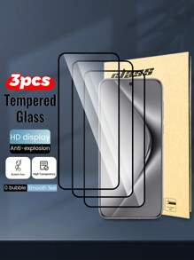 2-3 Piezas/Paquete Protector de pantalla de alta definición para NOVA3i/Y9S/Y6P/9X Pro/Y9/50FE/P SmartZ2020/Nova Y61, Antifragmentación, Antiarañazos, Sin burbujas, Ajuste preciso, Antiarañazos, Instalación invisible, Alta claridad
