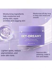Get Dreamy Marise Body Moisturizers Dreamy Firming Night Cream Milk Thistle Ingredients For Sagging Skin Body Moisturizers GET-DREAMY Overnight Toning Body WhipCrème Fouettée Tonifante De Nuit 200 ML/6.8 Fl. 0z Body Moisturizing Cream, Skin Smoothing Cream, Gentle And Nourishing Skin, Hydrating And Moisturizing Body Cream, Anti-Wrinkle Firming Cream.