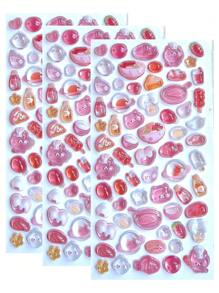 Nayiben 1pc Cartoon 3D Rhinestone Stickers, Cartoon Animal Self-Adhesive Sticker For Scrapbooking And Stationery Decoration, Craft Stickers Suitable For DIY Projects And Office Supplies,School Supplies,Back To School