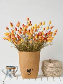 1/3 Stücke künstliche Pflanzen falsche Mohn Hasenohren Zweige mit Blättern für Herbst Heim Hochzeit Dekoration Boho Tischdekoration